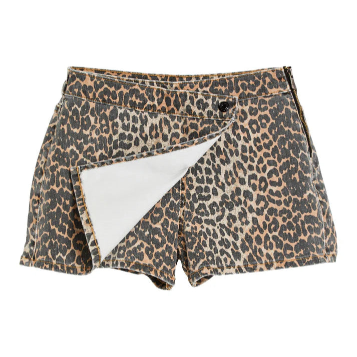 Leopard Print Skort
