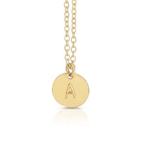 Letter Disc Necklace