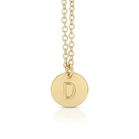 Letter Disc Necklace