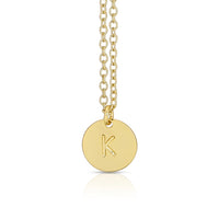 Letter Disc Necklace