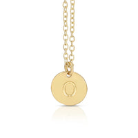 Letter Disc Necklace