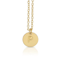 Letter Disc Necklace