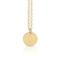 Letter Disc Necklace