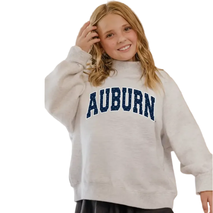 Children's Auburn Polka Dot Puff Sweatshirt