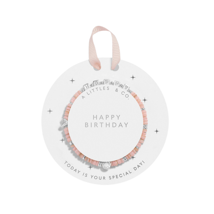 Silver Bracelet - Happy Birthday