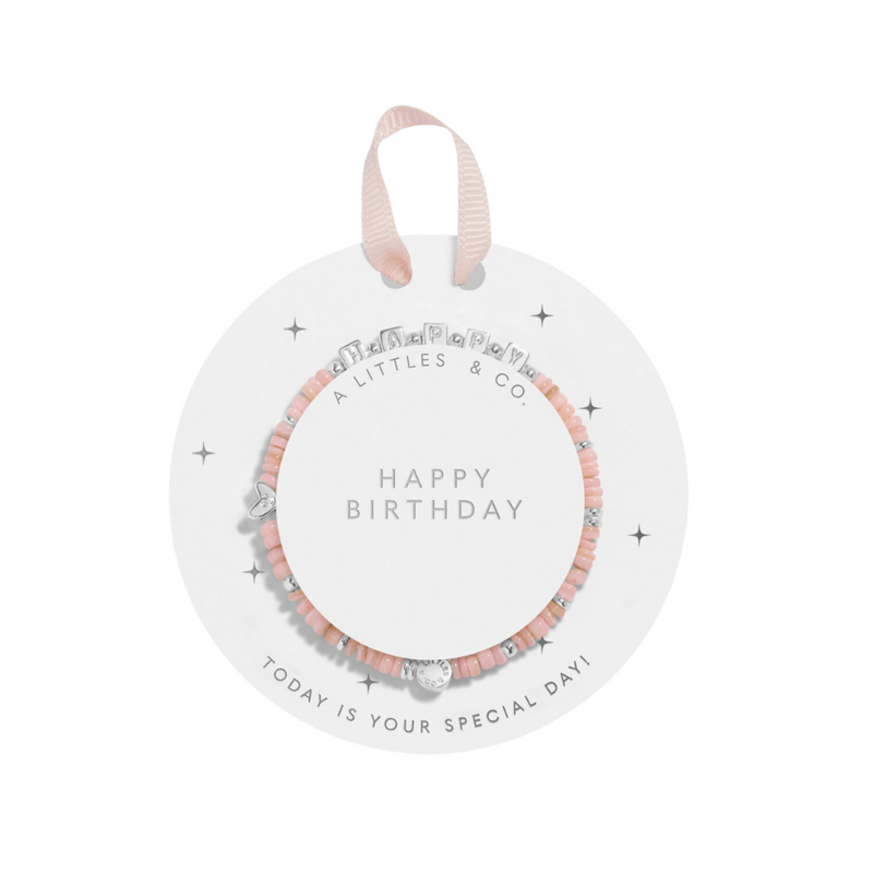 Silver Bracelet - Happy Birthday
