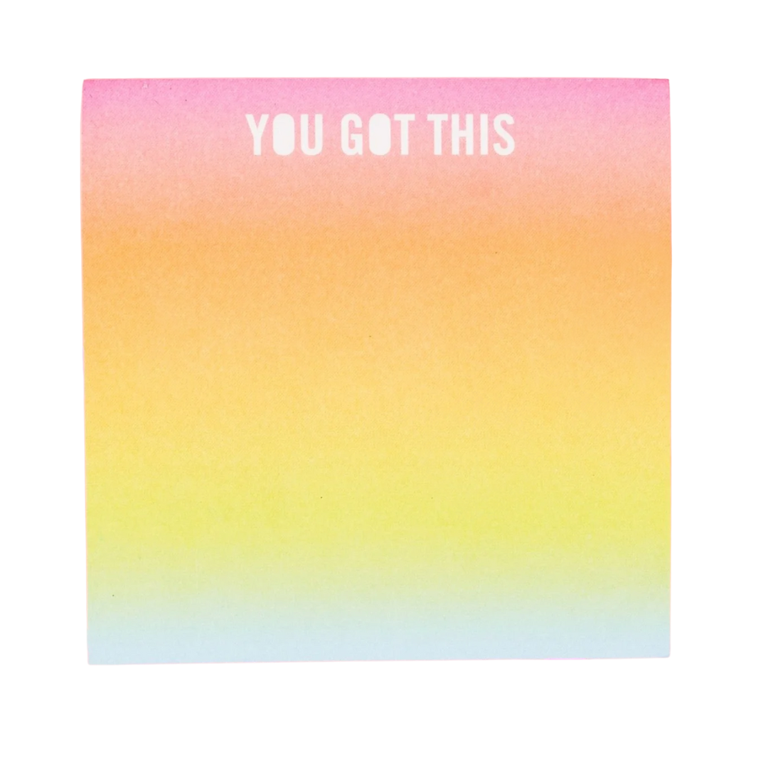 You Got This Sticky Note Cube