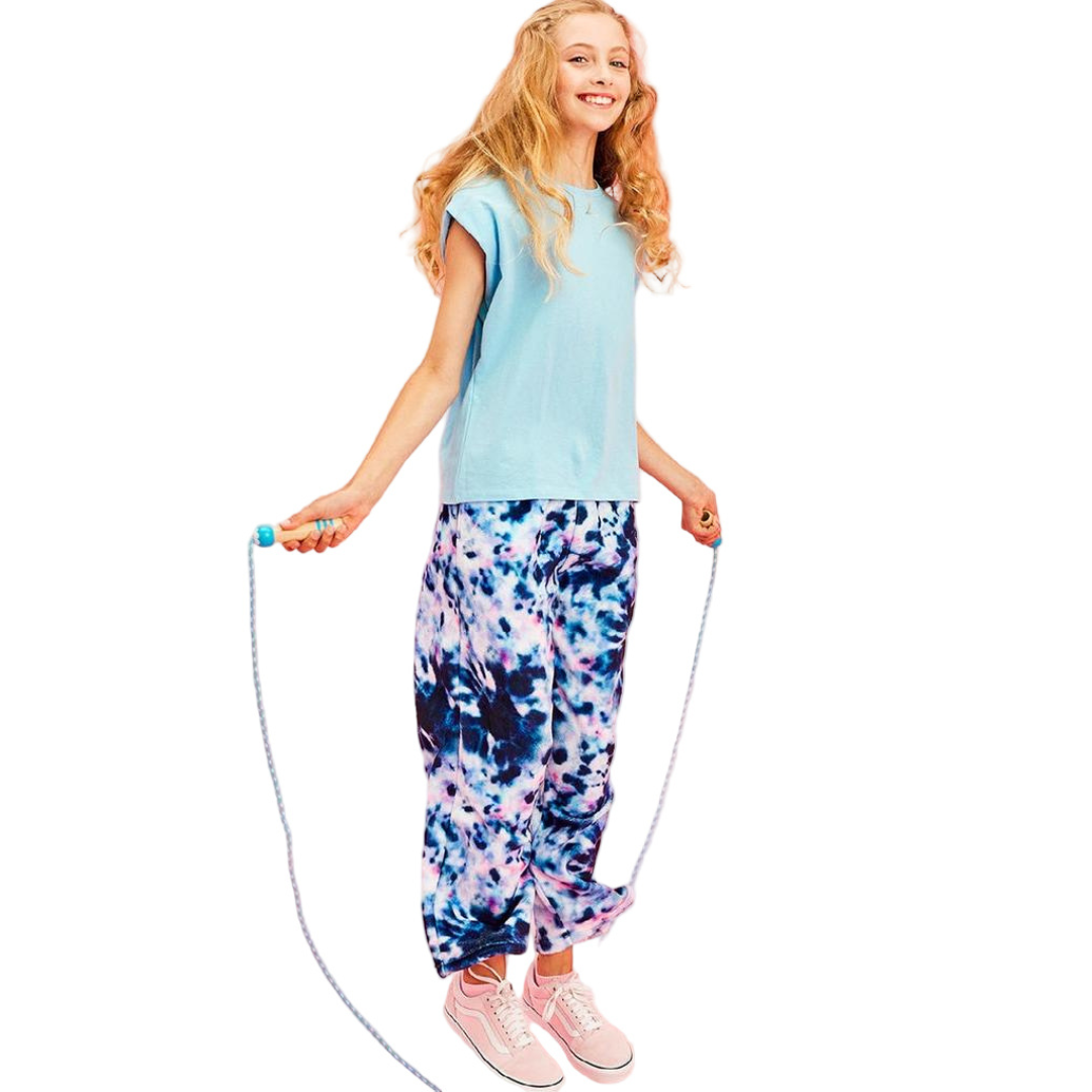 Night Tie Dye Plush Pants