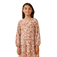 Floral Drop Waist Knit Dress