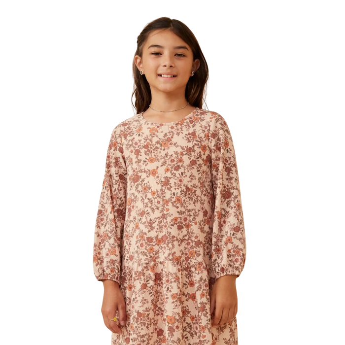 Floral Drop Waist Knit Dress