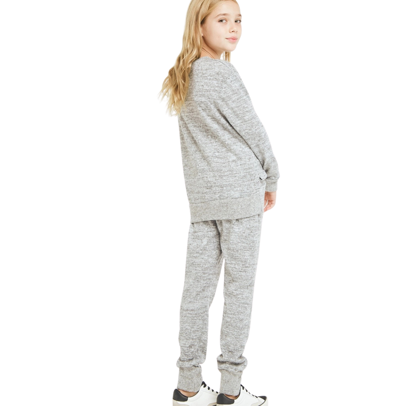 Two Tone Knit Loungewear Sweatpants