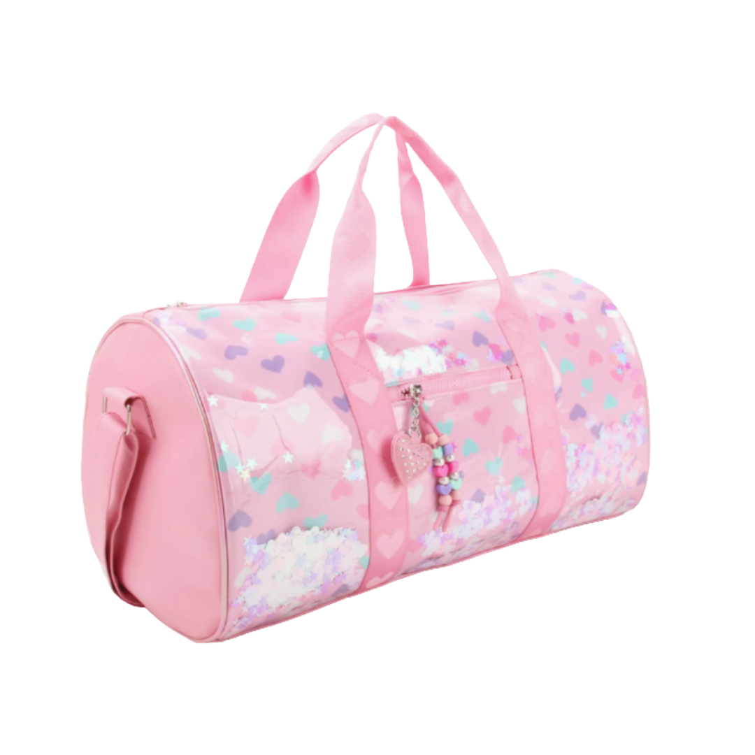 Confetti Hearts Large Duffle Bag