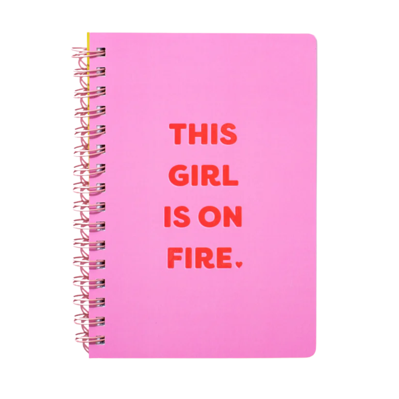 Spiral Notebook - "This Girl Is On Fire"