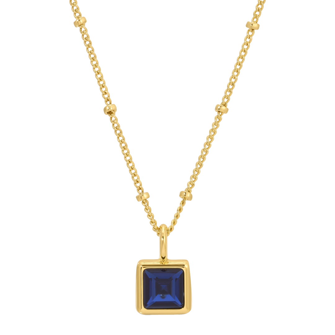 Gold Birthstone Bottle Necklace