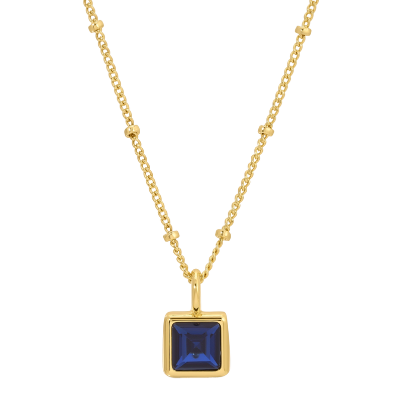 Gold Birthstone Bottle Necklace