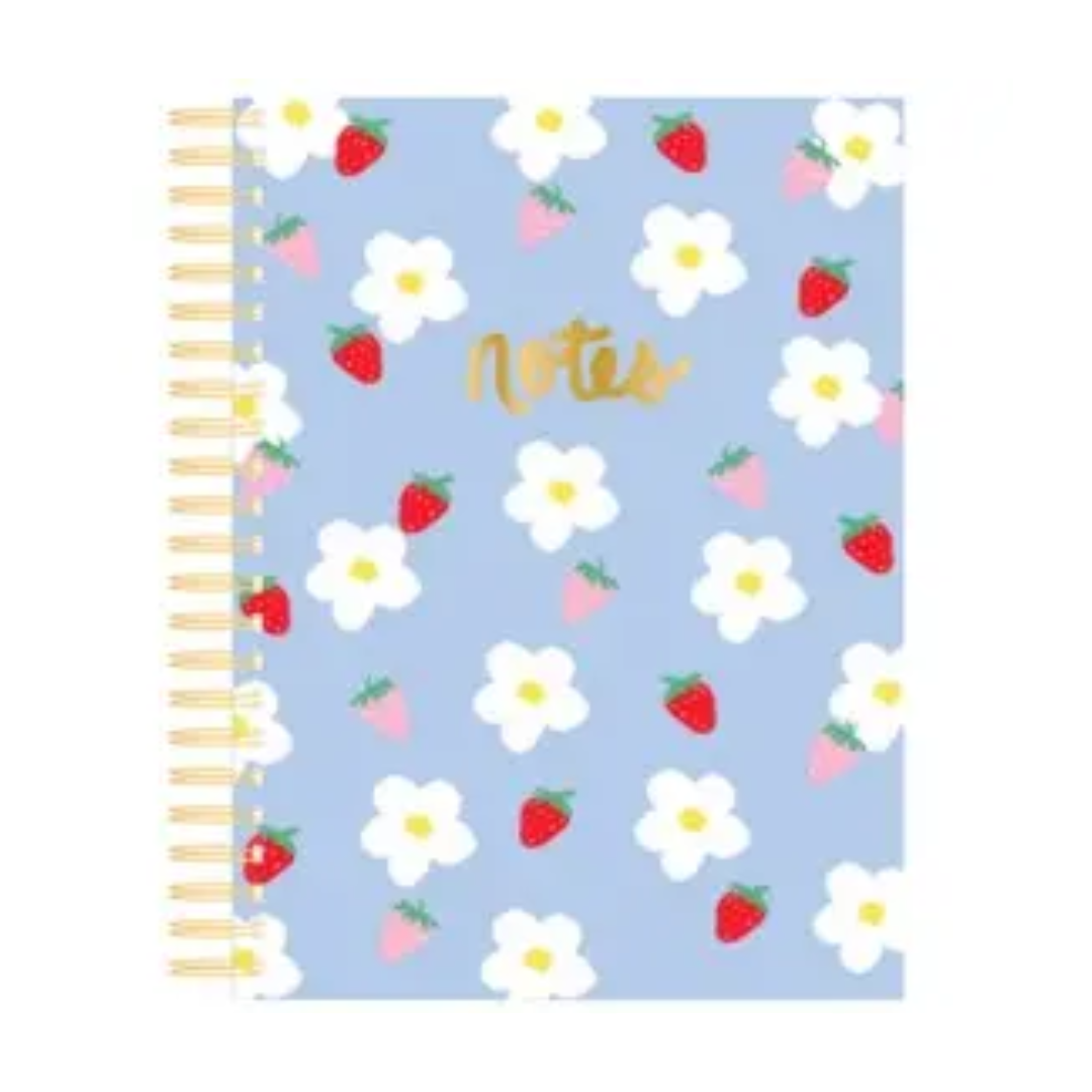 Dayna Lee Spiral Journal Strawberry Fields