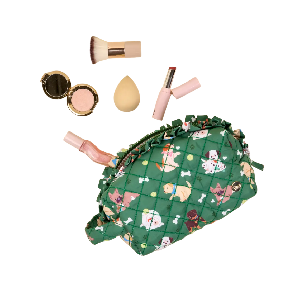 Essentials Quilted Cosmetic Pouch