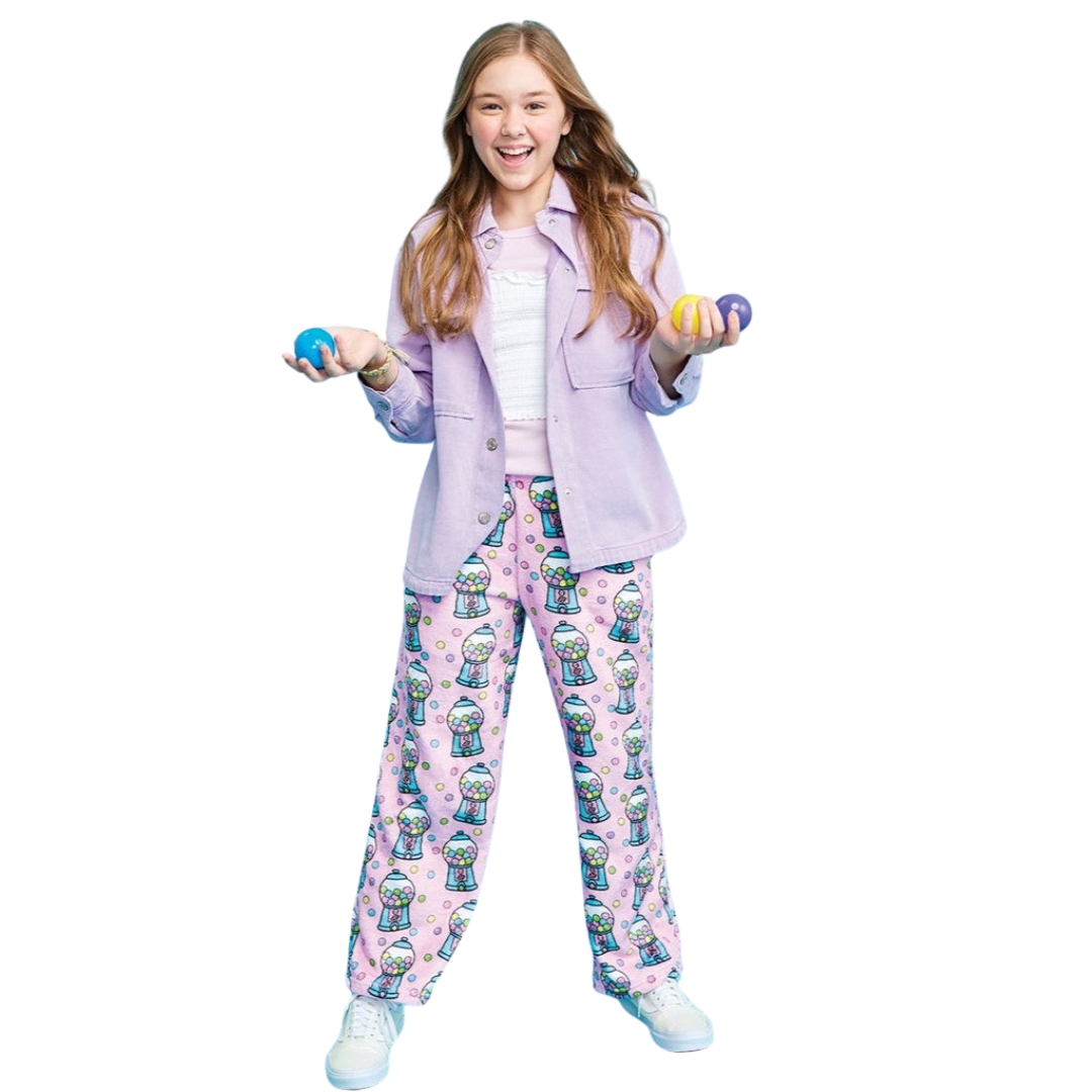 Bubble Gum Fun Plush Pants