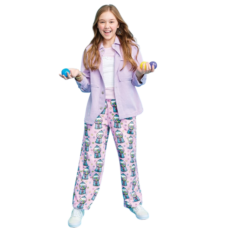 Bubble Gum Fun Plush Pants