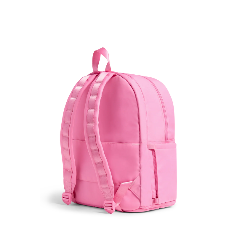 Kane Double Pocket Nylon Backpack - Pink