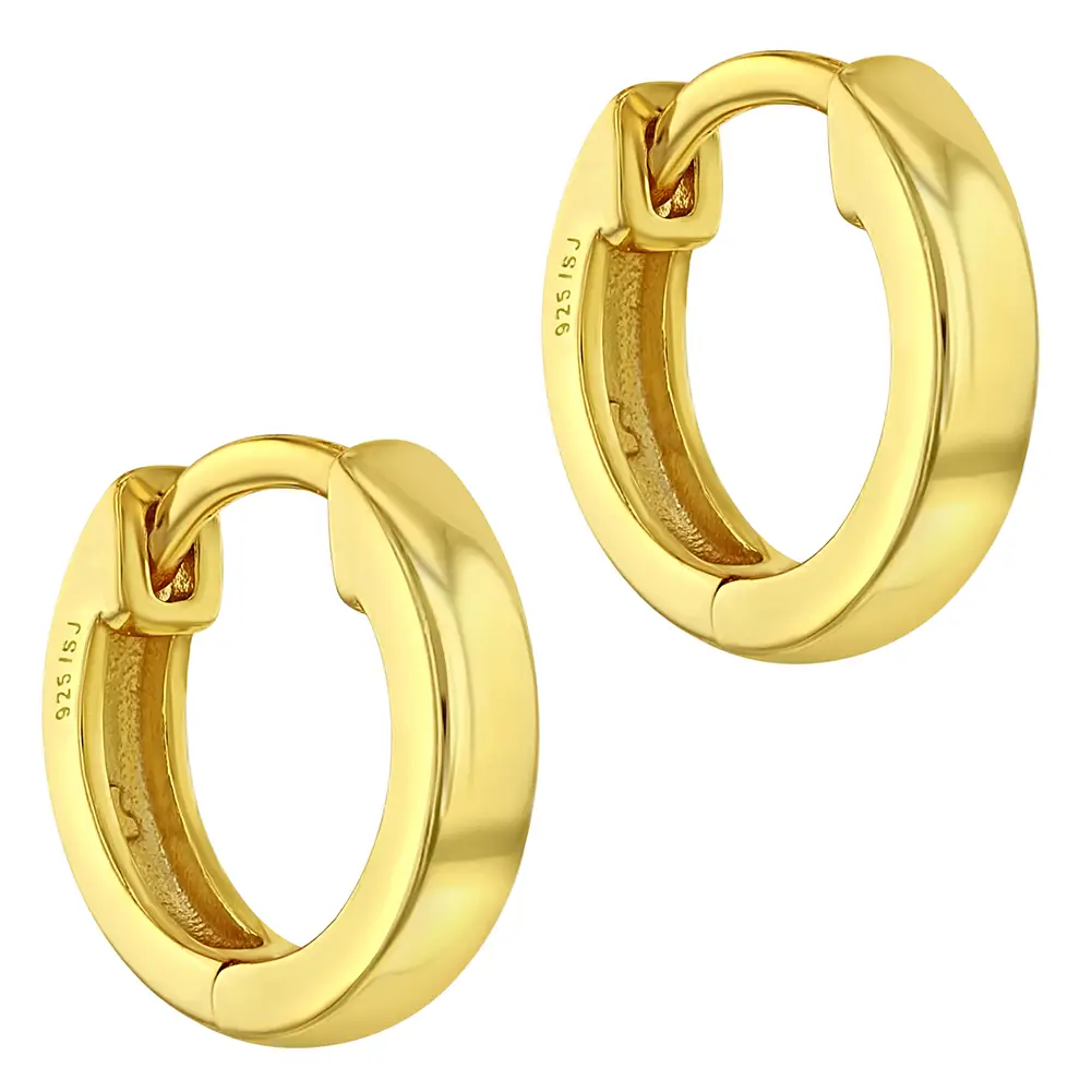 Classic Gold Huggie Hoop Earring