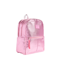 Kane Double Pocket Backpack - Pink/Silver
