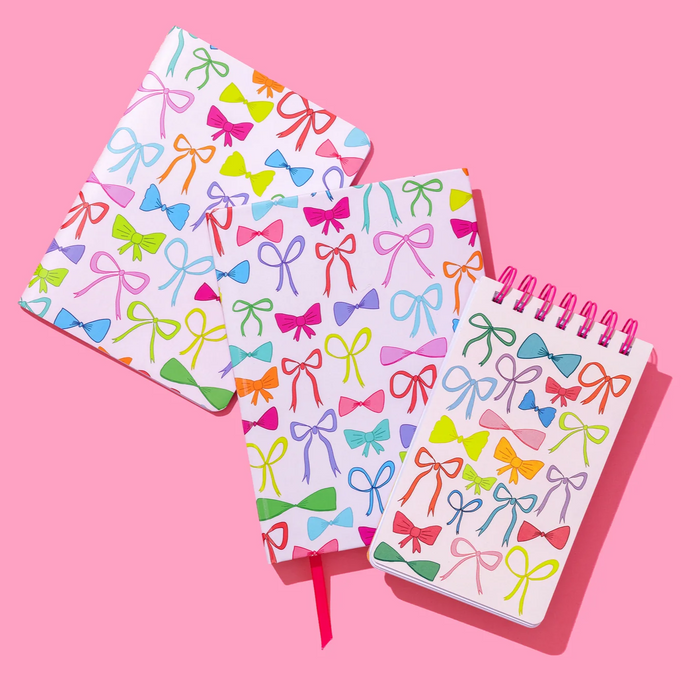 Notebook Set - Colorful Bows & Gingham