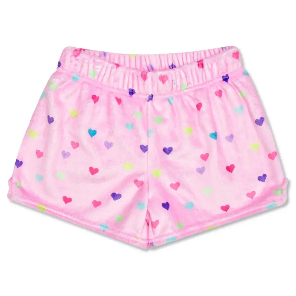 Heart Confetti Plush Shorts