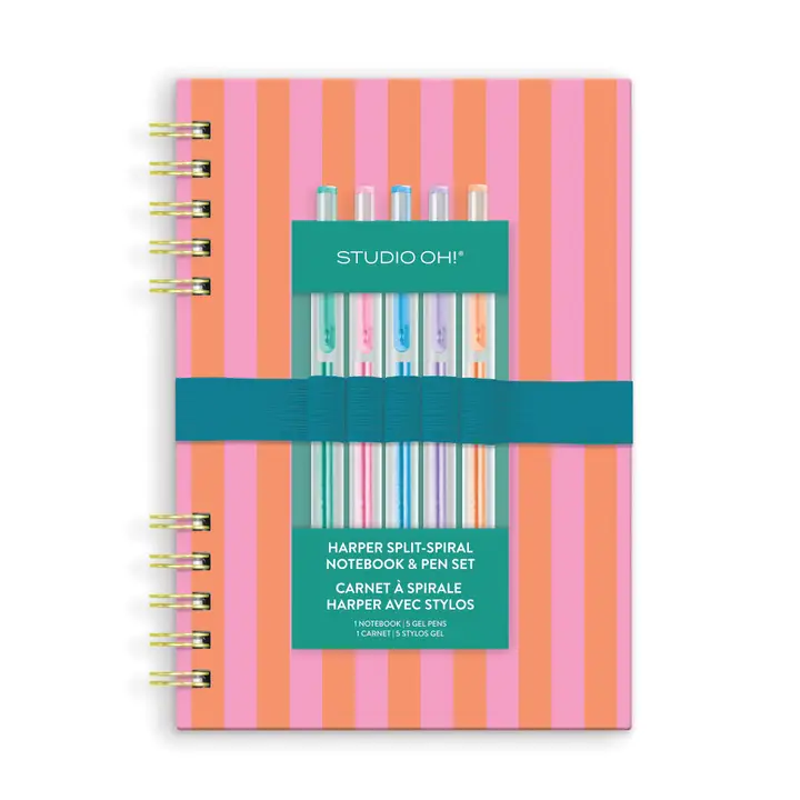 Harper Split-Spiral Notebook & Pen Set
