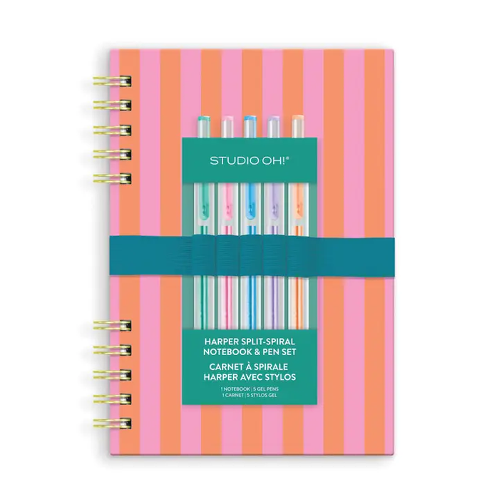 Harper Split-Spiral Notebook & Pen Set