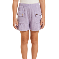 Washed Look Cargo Shorts