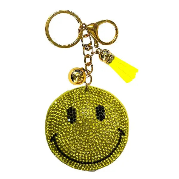 Rhinestone Keychain | Emoji Smiley
