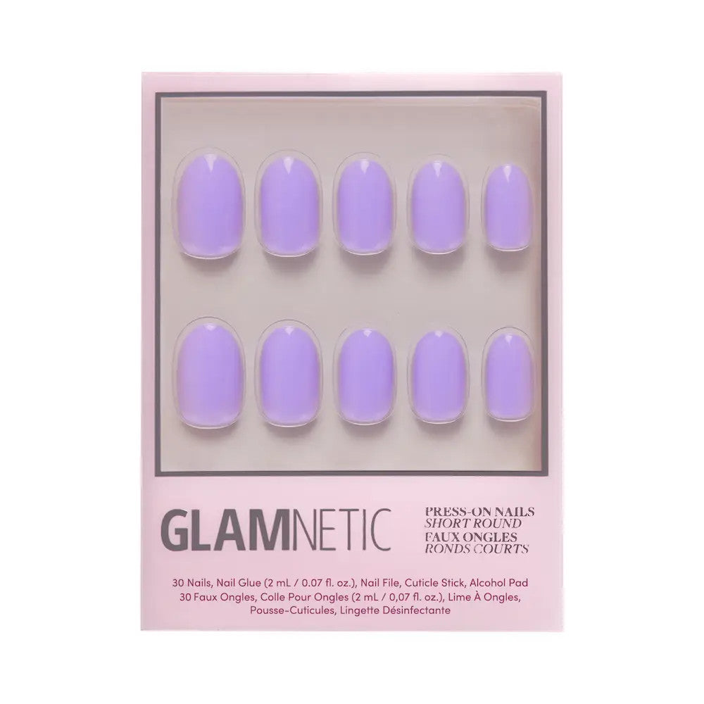 Lilac Press-On Nails | Short Round Shape