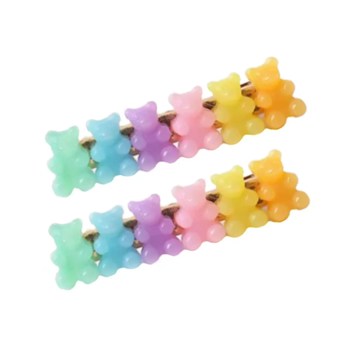 Gummy Bear Hair Clips | Pastel