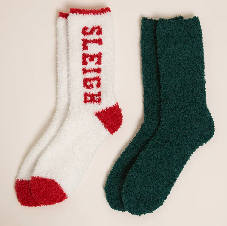 Sleigh Socks - 2 Pack