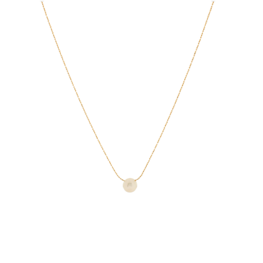 Round Pearl Pendant Necklace