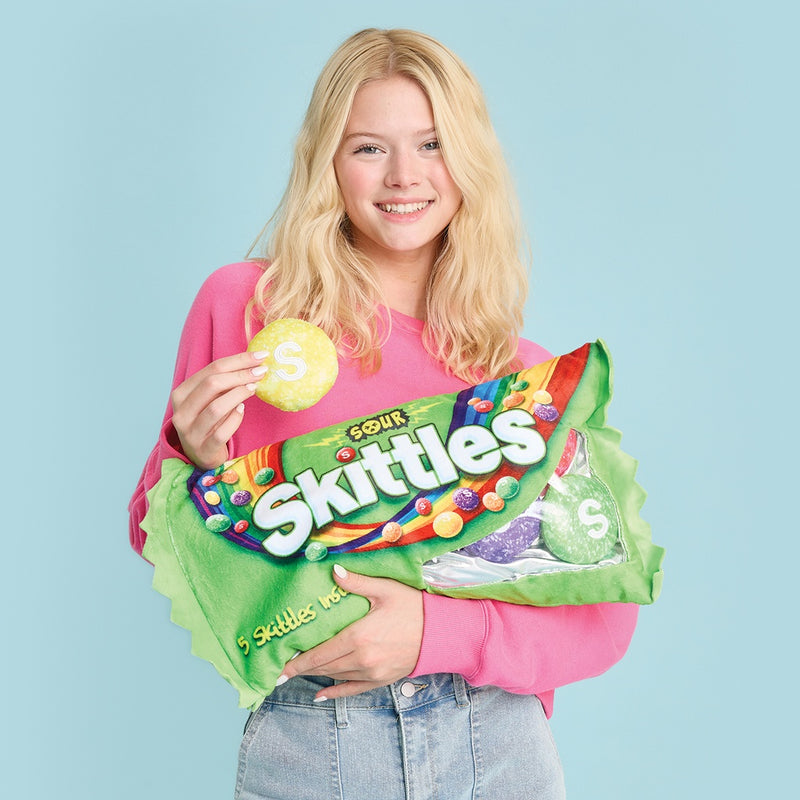 Sour Skittles Packaging Fleece Plush