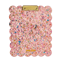 Large Scalloped Clipboard - Happy Confetti