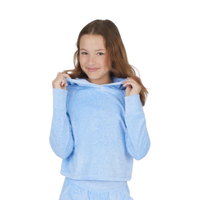 Girls Velour Hoodie