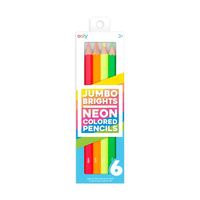 Jumbo Brights Neon  Colored Pencils - Set of 6