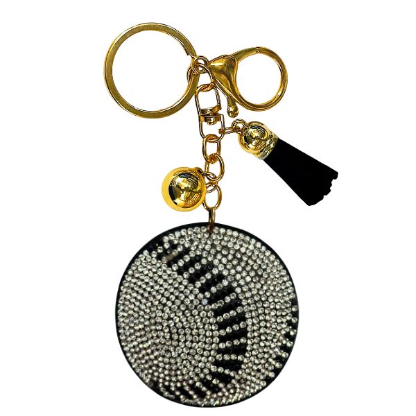 Rhinestone Keychain | Sports Softball