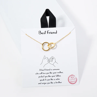 Bubble Letter Mini Charm Necklace