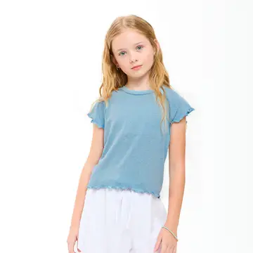 Double Waist Band Striped Gauze Shorts