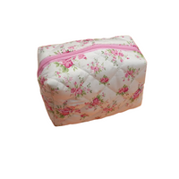 Floral Toile Pattern Makeup Cosmetic Pouch