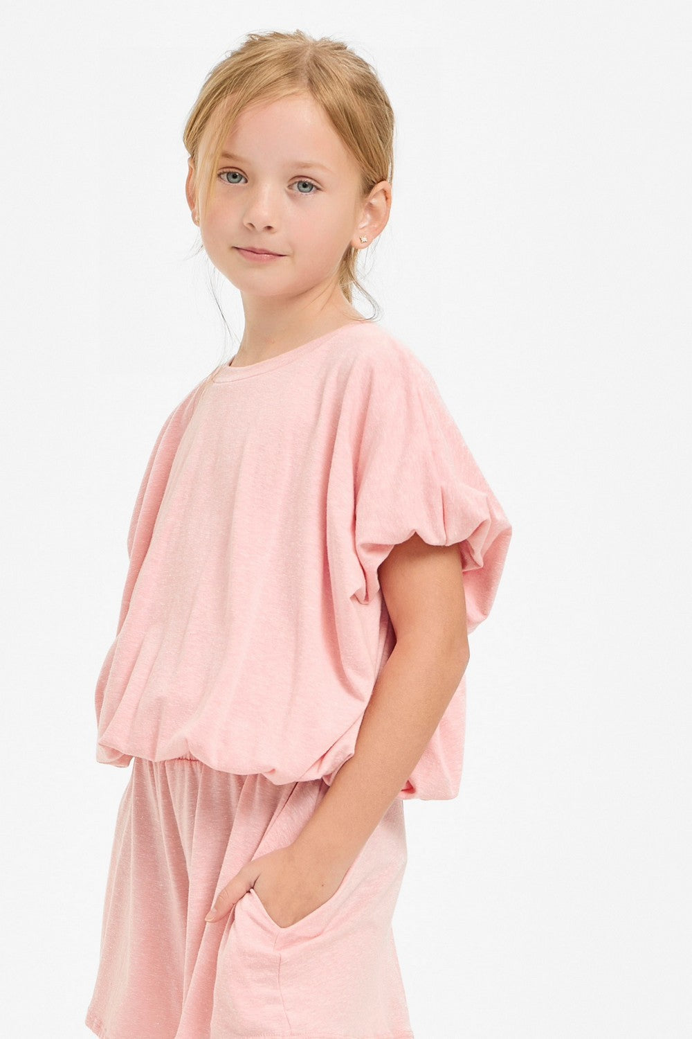 Cotton Slub Bubble Top