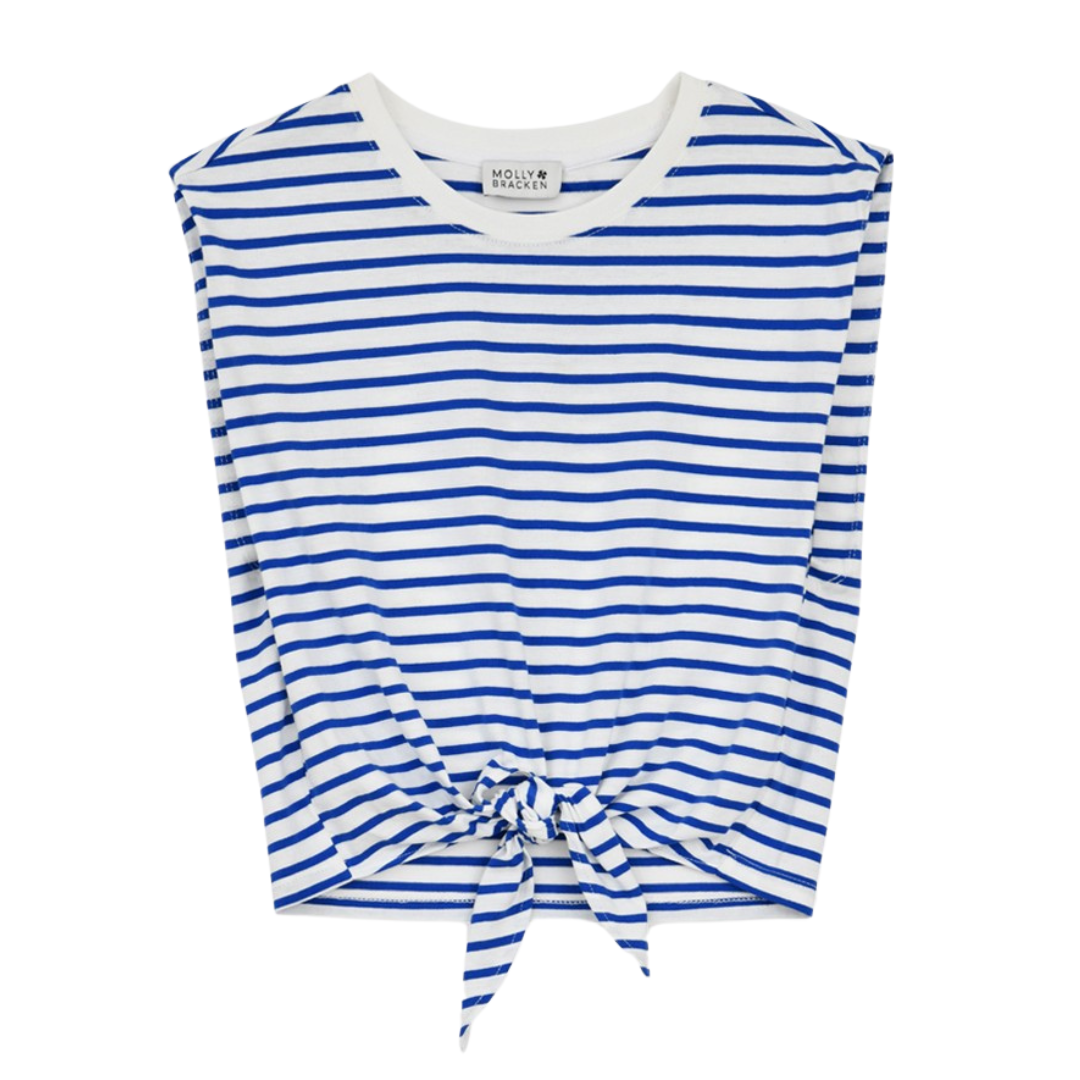 Girls Striped Knitted Tee