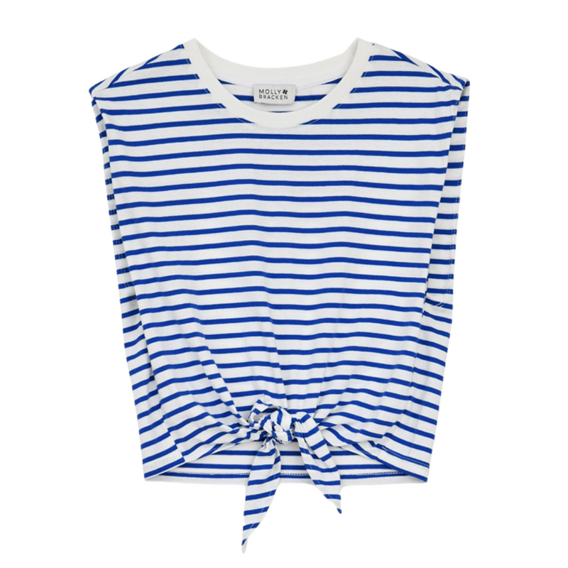 Girls Striped Knitted Tee