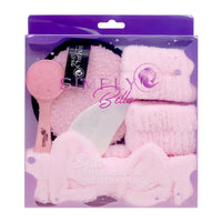 Pink Spa Headband & Wristband Set