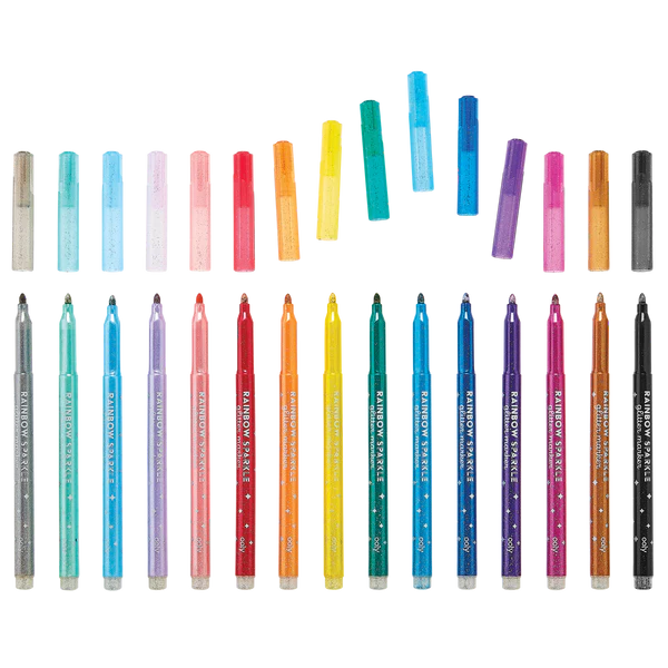 Rainbow Sparkle: Glitter Markers (15)