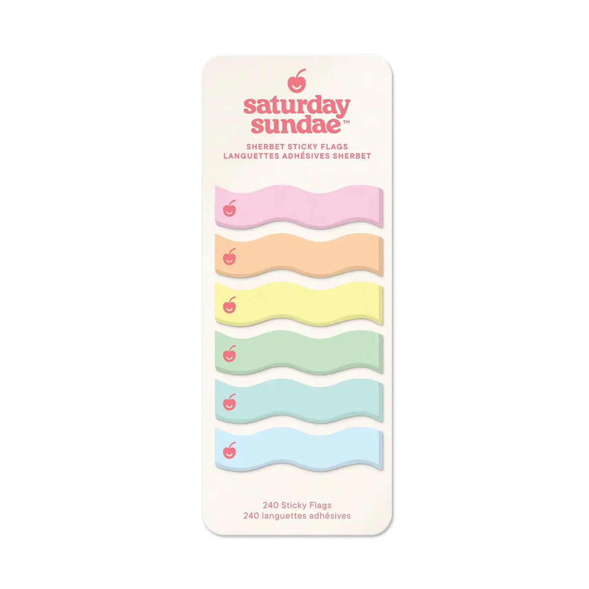 Cherry Ripple Sherbet Sticky Flags/Notes